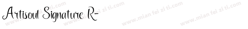 Artisoul Signature R字体转换